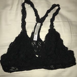 Two Aeropostale bralettes. Black and white